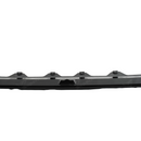 Close-up of the premium mirror-finish gloss black coating on the SuperAutoUSA X3 front splitter