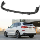 SuperAutoUSA double-sided real carbon fiber rear bumper diffuser installed on a 2019 BMW X5
