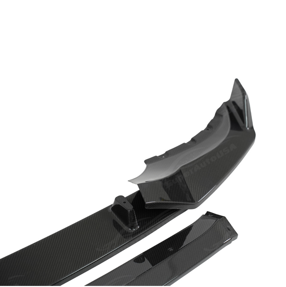 Close-up highlighting the ripple-free surface of premium SuperAutoUSA carbon fiber