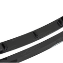 Professional studio photography highlighting the deep carbon weave of the SuperAutoUSA front lip