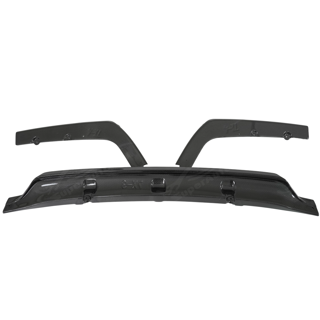 For 2019-2026 BMW X7 Double Side Real Carbon Fiber Rear Diffuser Lip ...