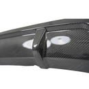 Close-up highlighting the ripple-free, mirror-like surface of the premium carbon fiber