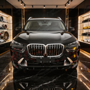 Precision SuperAutoUSA fitment along the updated LCI bumper lines of a 2025 BMW X7