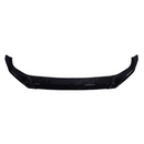 Direct front-facing view of the SuperAutoUSA aggressive GT style gloss black splitter for 2023-2025 BMW X7