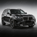 Durable high-impact ABS plastic construction of the SuperAutoUSA BMW X7 GT style lip