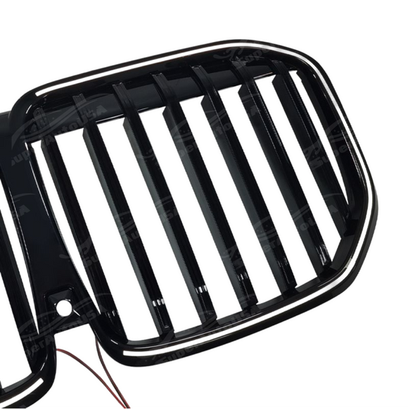 Durable high-impact ABS plastic construction of the SuperAutoUSA BMW X7 performance grille