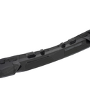 Detailed profile of the aerodynamic fins on the double-tier BMW X7 carbon front lip