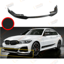 Fit 2021-2023 BMW G30 5 Series M Sport Front Bumper Lip Splitter (Carbon Fiber Print)-1