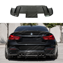 2015-2020 BMW F80 M3 / F82 / F83 M4 - Varis Style Carbon Fiber Diffuser + Undertray-1