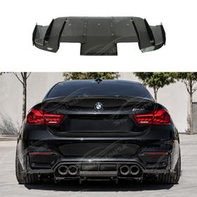 2015-2020 BMW F80 M3 / F82 / F83 M4 - Varis Style Carbon Fiber Diffuser + Undertray