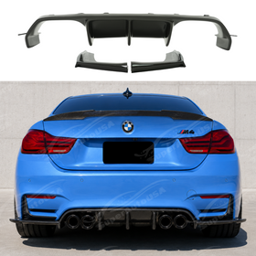 2015-2020 BMW F80 M3 / F82 / F83 M4 - Varis Style Carbon Fiber Diffuser + Spats Aprons