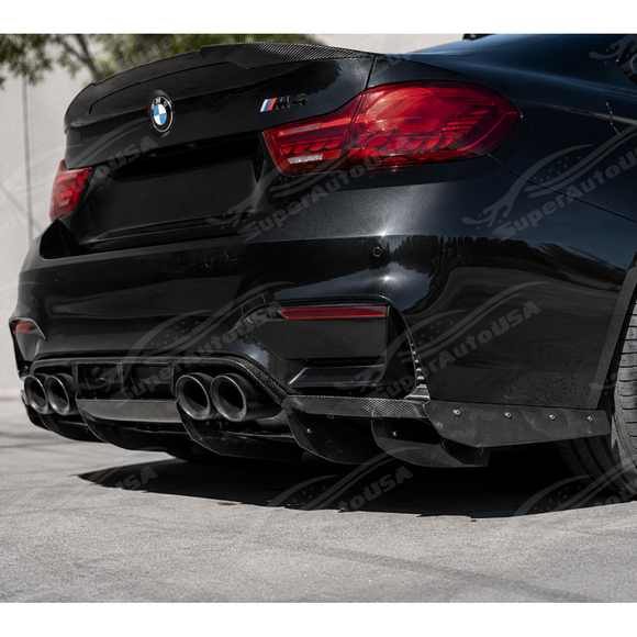 2015-2020 BMW F80 M3 / F82 / F83 M4 - Varis Style Carbon Fiber Diffuser + Undertray