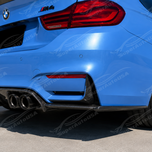 2015-2020 BMW F80 M3 / F82 / F83 M4 - Varis Style Carbon Fiber Diffuser + Spats Aprons