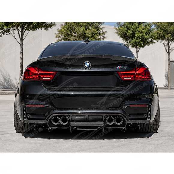 2015-2020 BMW F80 M3 / F82 / F83 M4 - Varis Style Carbon Fiber Diffuser + Undertray
