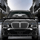 For 2019-2024 BMW G07 X7 Gloss Black M Performance Front Bumper Lip-3