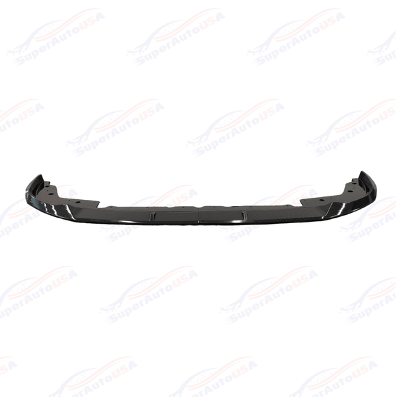 Fits 2022-2024 BMW G20 3 Series LCI Front Bumper Lip (Carbon Fiber Pattern / Gloss Black)