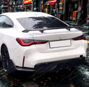 Rear trunk spoiler M style carbon fiber fits 2023 BMW 4 Series

