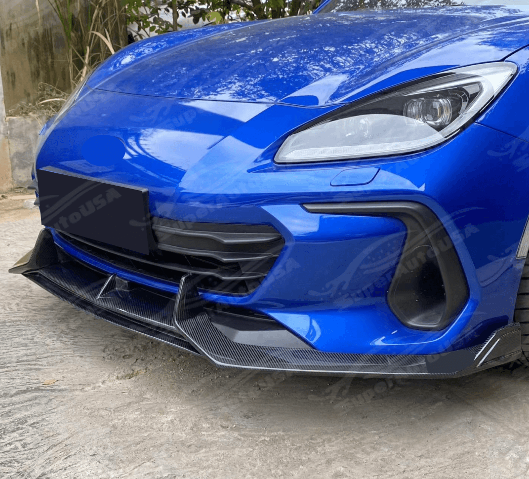 High-Quality Real Carbon Fiber Front Splitter for 2022 Subaru BRZ