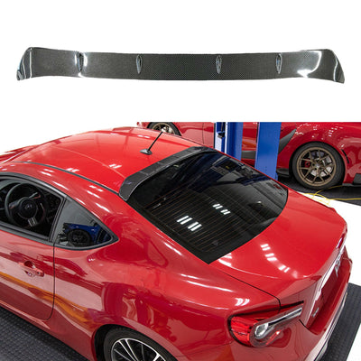 For 2022-24 Subaru BRZ Toyota GR86 Carbon Fiber Rear Roof Shark Spoiler Wing