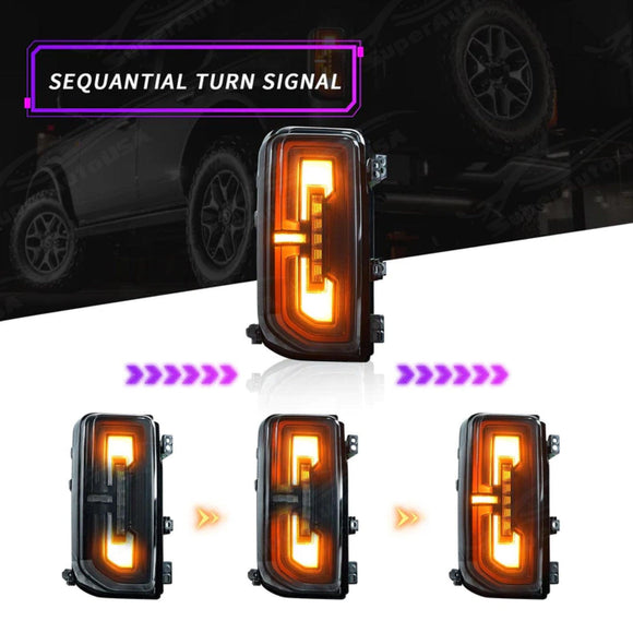 Fits Ford Bronco 2021-2024 Full LED Tail Lights Sequential Assembly