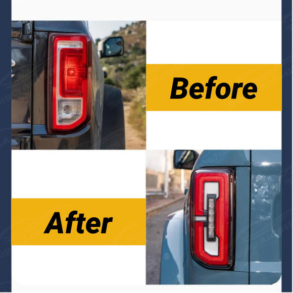 Fits Ford Bronco 2021-2024 Full LED Tail Lights Sequential Assembly
