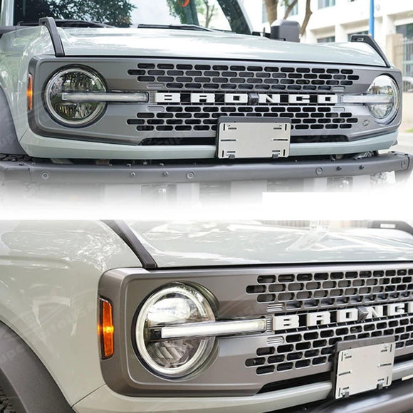 Fits 2021-2024 Ford Bronco 2D/4D LED Head Light Sequential Assembly