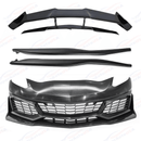 Fits Corvette C7 ZR1 Style Front Bumper Side Skirts Rear Spoiler Full Body Kit-1