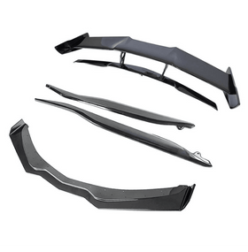 Fits 14-19 Corvette C7 Stage 2.5 ZR1 Style Front Lip Side Skirts Rear Spoiler Full Aero Kit