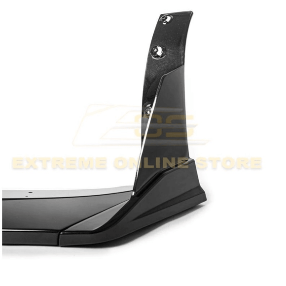 Fits 14-19 Corvette C7 Stage 3.5 Painted Metallic Black Extended Front Lip Spoiler