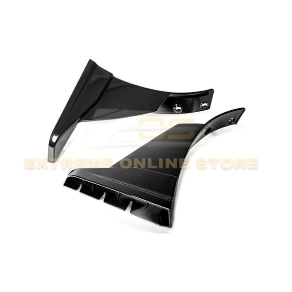 Fits 14-19 Corvette C7 Stage 3.5 Painted Metallic Black Extended Front Lip Spoiler