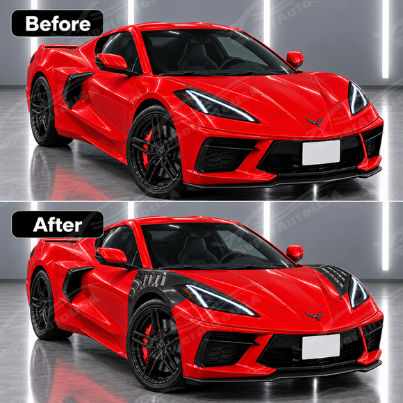 2022-2026 Corvette C8 Stingray - Vented Carbon Fiber Fenders