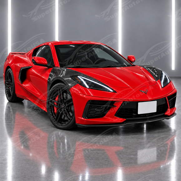 2022-2026 Corvette C8 Stingray - Vented Carbon Fiber Fenders