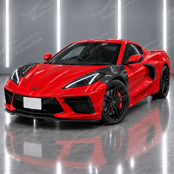 2022-2026 Corvette C8 Stingray - Vented Carbon Fiber Fenders