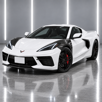 SuperAutoUSA-Corvette-C8-OEStyle-CarbonFiber-Fenders-AngledFront