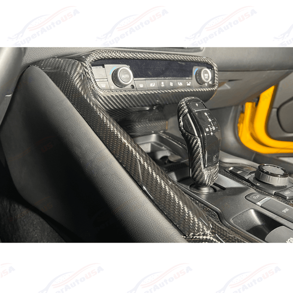For 2020-Up Toyota Supra Carbon Fiber Center Console Side Panel Cover