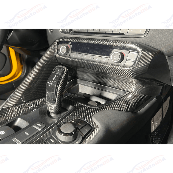 Fits 2020-Up Toyota Supra Carbon Fiber Center Console AC Switch Panel Cover