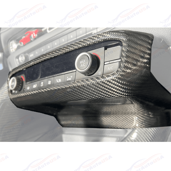 Fits 2020-Up Toyota Supra Carbon Fiber Center Console AC Switch Panel Cover