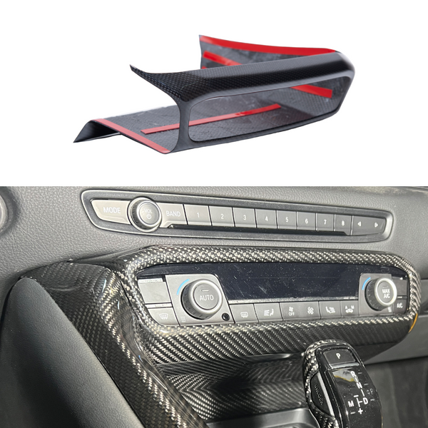 Fits 2020-Up Toyota Supra Carbon Fiber Center Console AC Switch Panel Cover