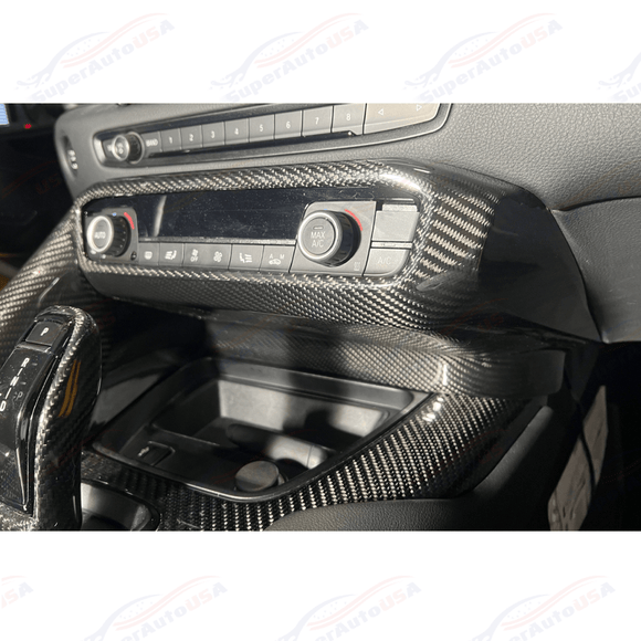 Fits 2020-Up Toyota Supra Carbon Fiber Center Console AC Switch Panel Cover