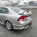 Fits 2006-2011 Honda Civic Sedan 3D Mugen Style Silver Rear Trunk Spoiler Wing-3