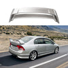 For 2006-11 Honda Civic Sedan Mugen Style Silver Rear Spoiler Wing w/Pannel