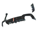 SuperAutoUSA rear bumper lip diffuser with LED light for BMW 330i, 330i xDrive 2019-2022.
