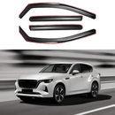 Fits 2023-2025 Mazda CX-90 In-Channel Vent Window Visors Rain Guards Shade Deflectors-1
