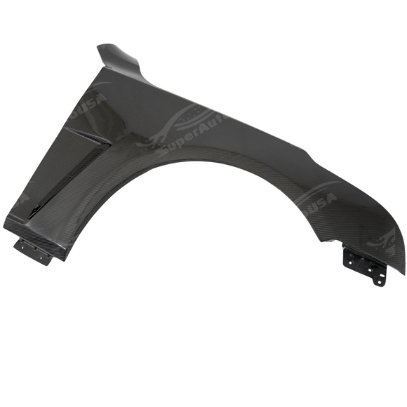 Real carbon fiber front fenders installed on a 2022 Cadillac CT4-V Blackwing