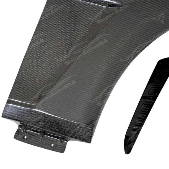 Precision fitment and OEM-level panel gaps on the CT4-V real carbon fiber fenders