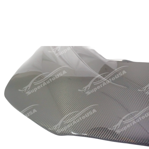 High-gloss SuperAutoUSA carbon fiber V style hood for Cadillac CT4 2020-2026