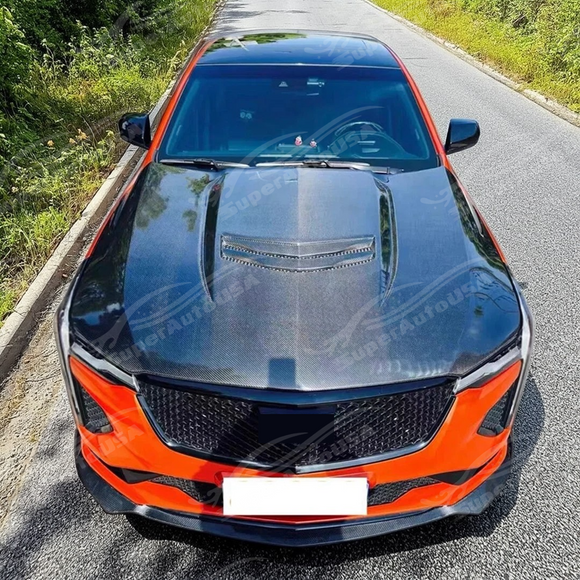 Complete front-end enhancement with SuperAutoUSA real carbon fiber hood on CT4