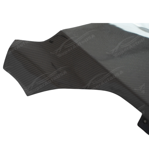 Close-up of the premium 3K twill real carbon fiber weave on the CT5 Blackwing side vents