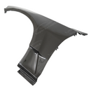 Standalone view of the uninstalled pair of real carbon fiber fender trim pieces for CT5