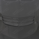 Sophisticated executive accent provided by the real carbon fiber weave on the Cadillac front end